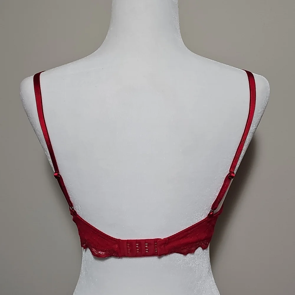 Victoria's Secret Crimson Lace Underwire Bra - Picture 5 of 8